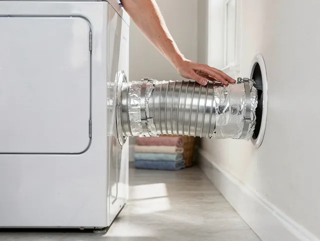 Professional dryer vent hose installation by East Hartford Dryer Vent Cleaning in East Hartford