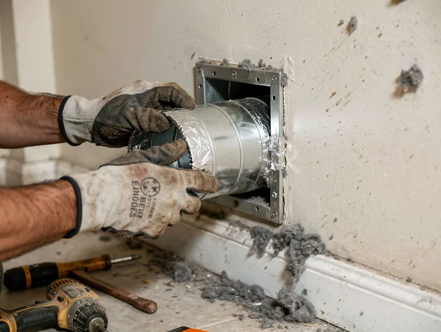 Professional dryer vent repair and installation by East Hartford Dryer Vent Cleaning in East Hartford
