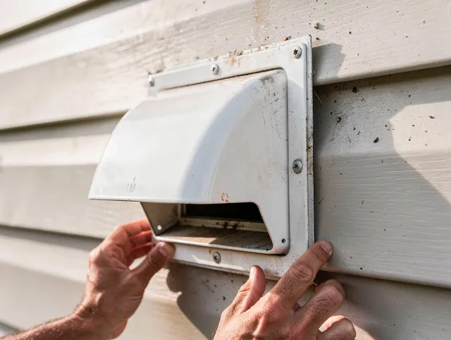 East Hartford Dryer Vent Cleaning technician delivering thorough residential dryer vent cleaning service in East Hartford